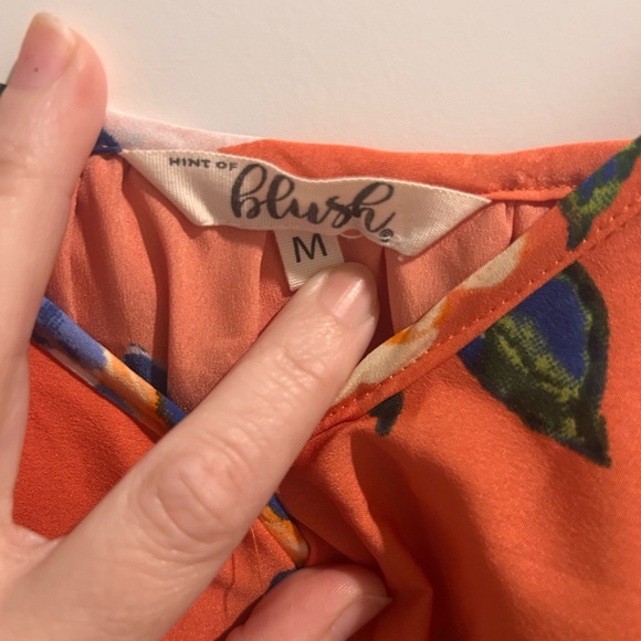 Hint Of Blush Floral Ruffle Maxi Dress - Picture 5 of 8